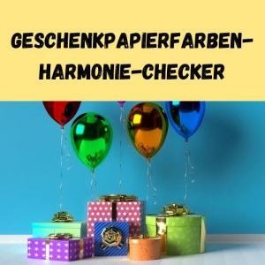Geschenkpapierfarben-Harmonie-Checker